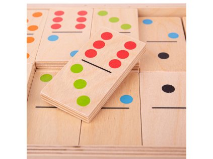 Bigjigs Toys Veľké drevené domino - poškodený obal