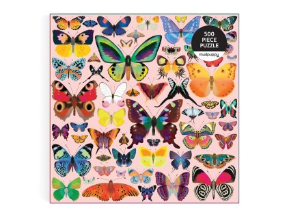 Mudpuppy Puzzle Brilantné motýle 500 dielikov