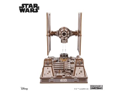 Ugears 3D drevená mechanická skladačka Star Wars Stíhačka TIE