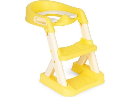 ECOTOYS Záchodové prkénko se schůdky Žluté