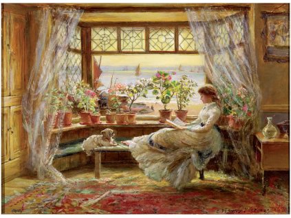 ANATOLIAN Puzzle Čtení u okna 1000 dílků