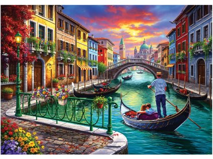 ANATOLIAN Puzzle Černá gondola XL 700 dílků