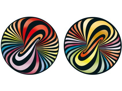 CURIOSI Oboustranné dřevěné puzzle Double: Lolly 88 dílků