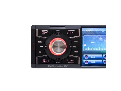 Prehrávač MP5 Clementine 9545 1DIN, 4-palcový displej, 50 Wx4, Bluetooth, FM rádio, SD a USB, 2 RCA video IN / OUT