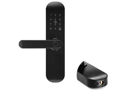 Inteligentný prístup do hotela Yala PNI SafeHome PTY500BL WiFi, ľavý, prístup k odtlačkom prsta, kód, karta, kľúč, mobilná aplikácia Tuya Smart, integrácia do scenárov a inteligentná automatizácia s i