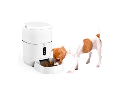Inteligentný podávač potravín PNI MyPet PT033PF pre domáce zvieratá, WiFi, 3 litre, programovateľné z určenej aplikácie Tuya Smart, integrácia do scenárov a inteligentná automatizácia s ďalšími kompat