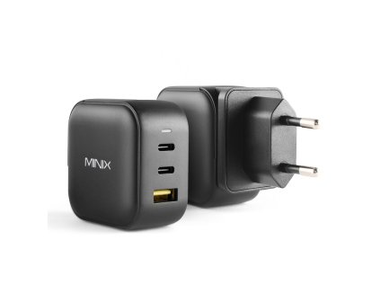 Nabíjačka Minix NEO P1 s 3 portami USB 2 x USB-C 3.0 (max. 65 W) 1 x USB-A rýchle nabíjanie 3.0 (max. 36 W)