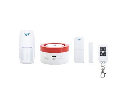 Bezdrôtový poplašný systém PNI Safe House PG600LR, inteligentný domáci bezpečnostný systém, bezdrôtové pripojenie, EZS, bezdrôtový alarm, inteligentné upozornenie cez TUYA iOS / Android aplikáciu, kom