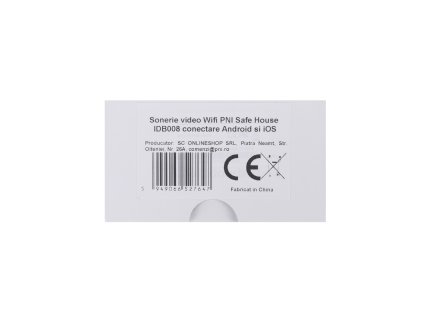 Wifi video zvonček PNI Safe House IDB008 Ovládanie aplikácií pre Android a iOS, nočné videnie, výber skladieb, ovládanie hlasitosti