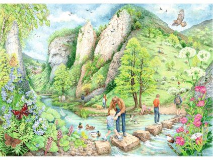 RAVENSBURGER Puzzle Procházky č.2: Dovedale 1000 dílků