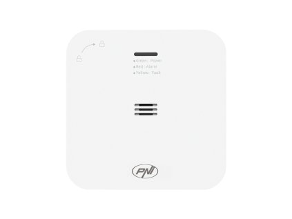 Senzor oxidu uhoľnatého (CO) PNI SafeHouse HS281 s Wi-Fi, ovládanie z aplikácie Tuya Smart, napájanie AA batériou, 85dB, zvukový a vizuálny alarm, tichý alarm