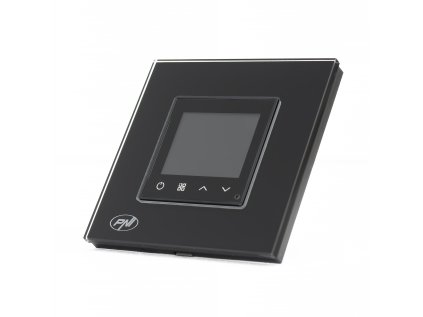Smart termostat PNI CT25B WiFi pre plynovú výhrevňu, montáž pod omietku, 16A, ovládanie z aplikácie Tuya Smart, denné programovanie, manuálny/automatický režim, čierna farba