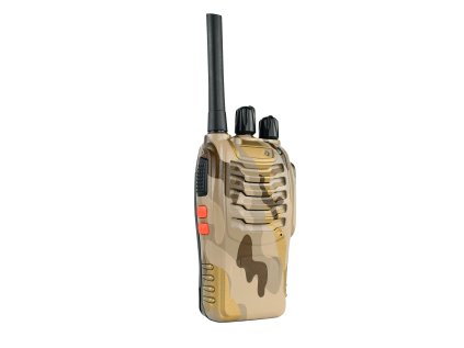 Prenosná rádiostanica PNI PMR R40 Camo, sada 2 ks, 0,5 W, 16 programovateľných kanálov, 16 PMR a 50 CTCSS a 104 DCS tónov, ASQ, TOT, monitor, programovateľné, 1200mAh batérie, nabíjačky a slúchadlá v