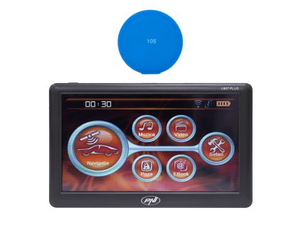 GPS navigačný systém PNI L807 PLUS 7-palcová obrazovka, 800 MHz, 256 MB DDR, 8 GB vrátane lepiacej podložky Blue