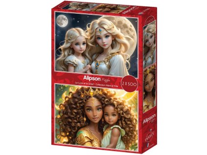ALIPSON Puzzle Mère et Fille: La Lune et le Soleil 2x500 dílků