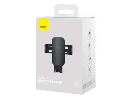 Baseus Car Mount Metal Age II Gravity on the vertical and horizontal ventilation grill Black (SUJS000001)