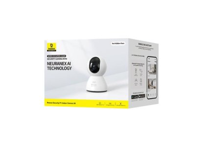 Baseus Security Camera Indoor P1 3K, 4MP, (EU Version) White EU (S0TV012132)