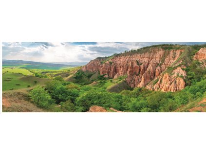 DINO Panoramatické puzzle Červená rokle 1000 dílků