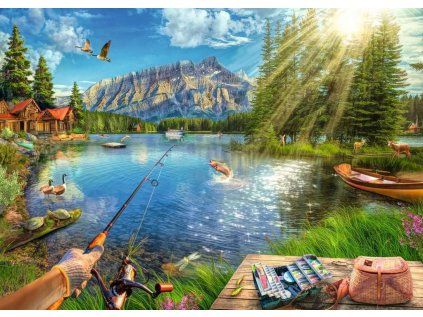 puzzle zivot u jezera 1000 dilku 216543