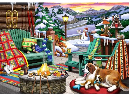 RAVENSBURGER Puzzle Po celém dni 1000 dílků