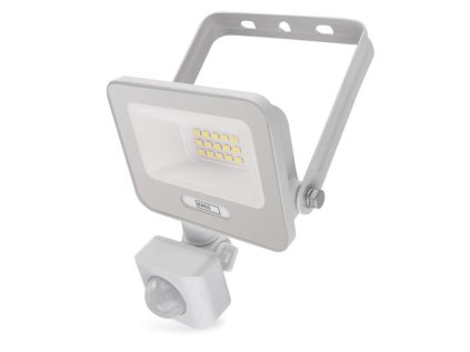 LED reflektor GLARO s pohybovým čidlom, 10 W, biely, IP54, 1000 lm, neutrálna biela
