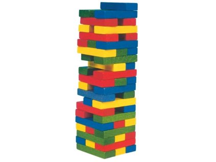 WOODY Tower Tonny věž barevná 50 dílků