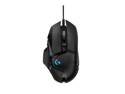 Logitech Mouse Wired G502 Hero High Performance Gaming 16000 DPI, RGB Black EU (910-005470)