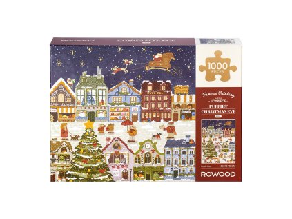 RoboTime Puzzle Štedrý deň šteniat 1000 dielikov