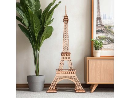 RoboTime 3D drevená skladačka Eiffelova veža veľká