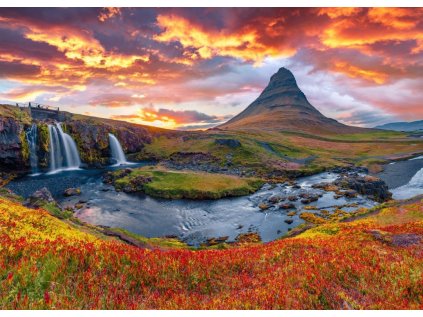 ALIPSON Puzzle Vodopád Kirkjufellsfoss - Island 500 dílků