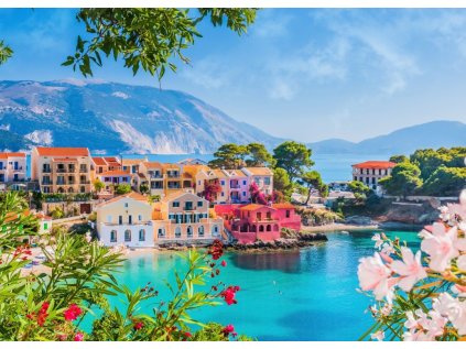 ALIPSON Puzzle Barevná vesnice Assos, Řecko 500 dílků