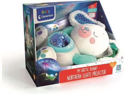 CLEMENTONI Plyšový projektor Ledový zajíček