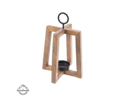 ORION svietnik z mangového dreva 27 cm