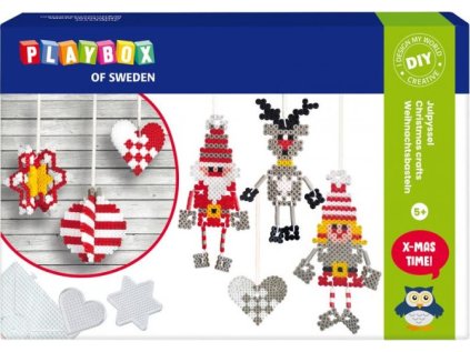 PLAYBOX Zažehlovací korálky 3D Sada Vánoční ozdoby 4000ks