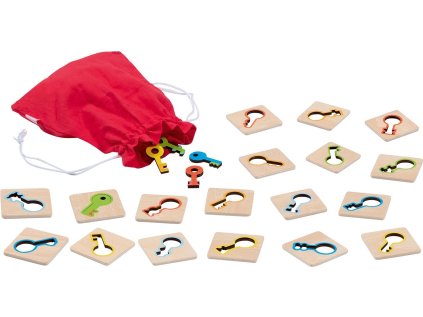 GOKI Hmatová hra pexeso Klíče