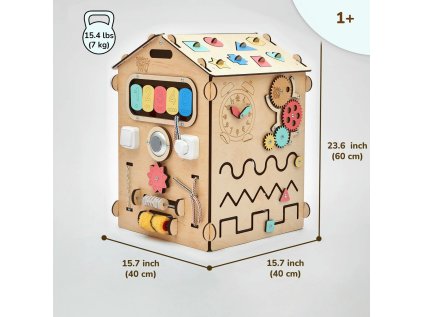 BusyKids Activity board Domček prírodný