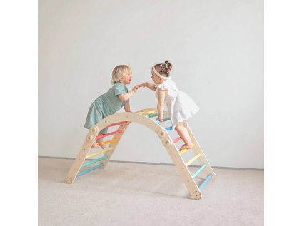 BusyKids Veľká skladacia lezecká zostava dúhová