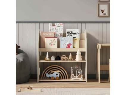 BusyKids Police na hračky a knihy biela