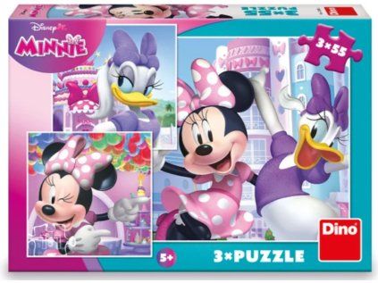 puzzle minnie a daisy 3x55 dilku 252185