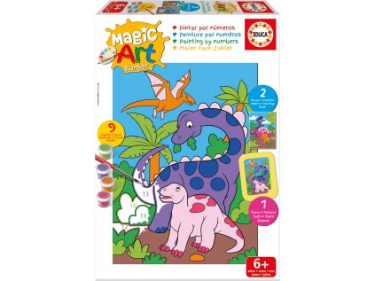 malovani podle cisel dinosaurus 255478