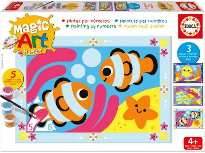 EDUCA Malování podle čísel: Podmořský svět