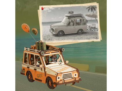 RoboTime 3D mechanická skladačka Road Tripper s kyvadlom