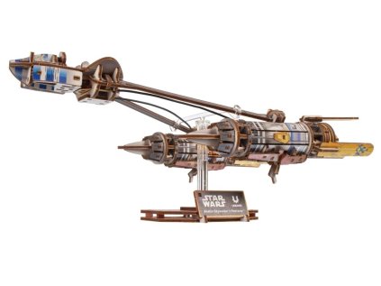 Ugears 3D drevená mechanická skladačka Star Wars Závodný klzák Anakin Skywalker