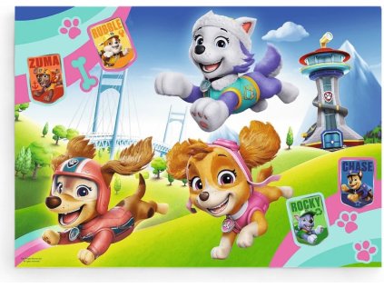 TREFL Třpytivé puzzle Tlapková patrola 100 dílků