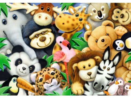 RAVENSBURGER Puzzle Plyšáci 35 dílků