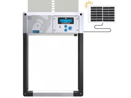komplet automatickeho otevirani a zavirani kurniku chicken guard all in one solar 1