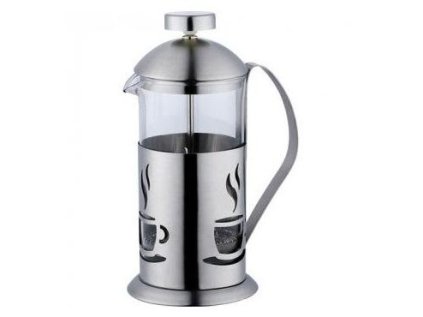 Frenchpress 600ml Kaffia (stainless steel) - coffee pattern