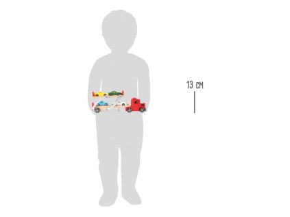 small foot Drevený kamión s autami - poškodený obal