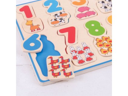 Bigjigs Toys Počítacie puzzle 2