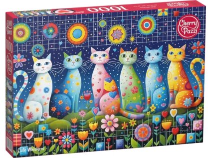 CHERRY PAZZI Puzzle Roztomilé kočky 1000 dílků